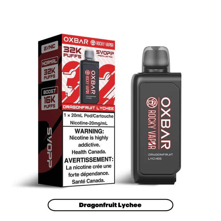 Svopp Rocky Vapor Oxbar [Dosettes préremplies] 32K - Dragonfruit Lychee