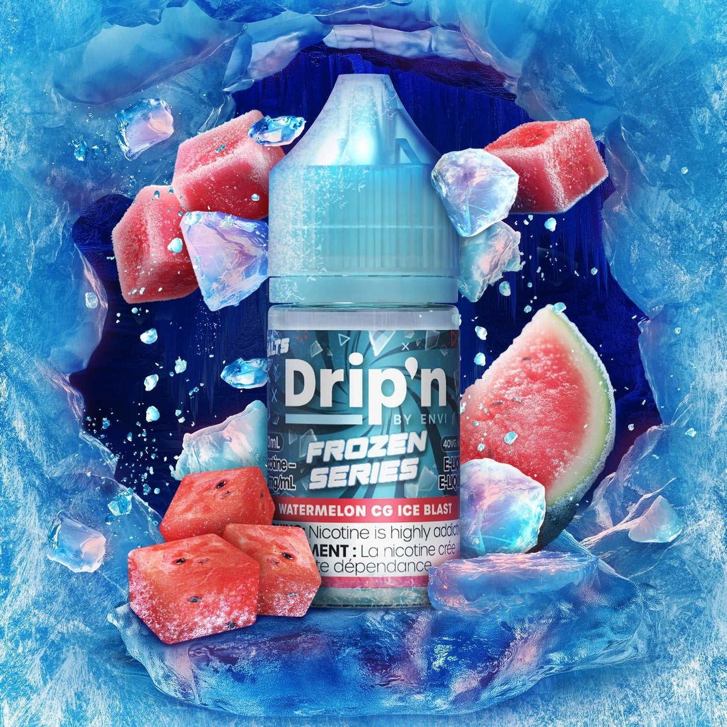 Envi Drip’n Frozen Salts Watermelon CG Ice Blast 30mL 20mg