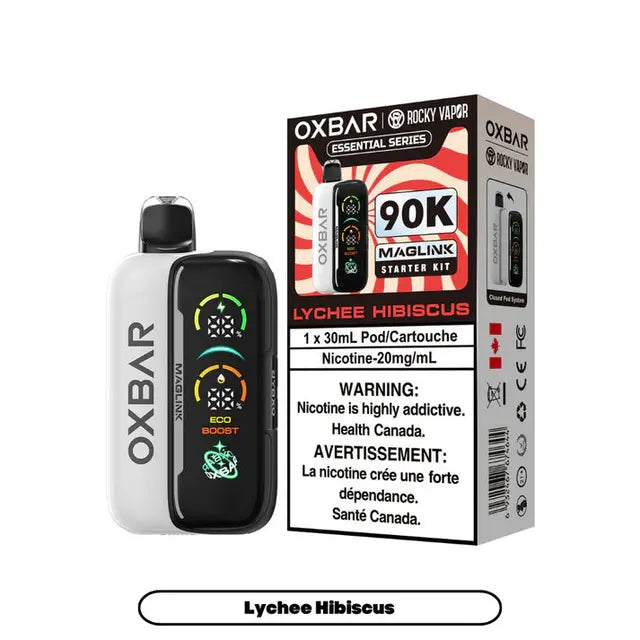 Lychee Hibiscus  - Rocky Vapor Oxbar Maglink-Essential Series - 90k {Starter Kit}