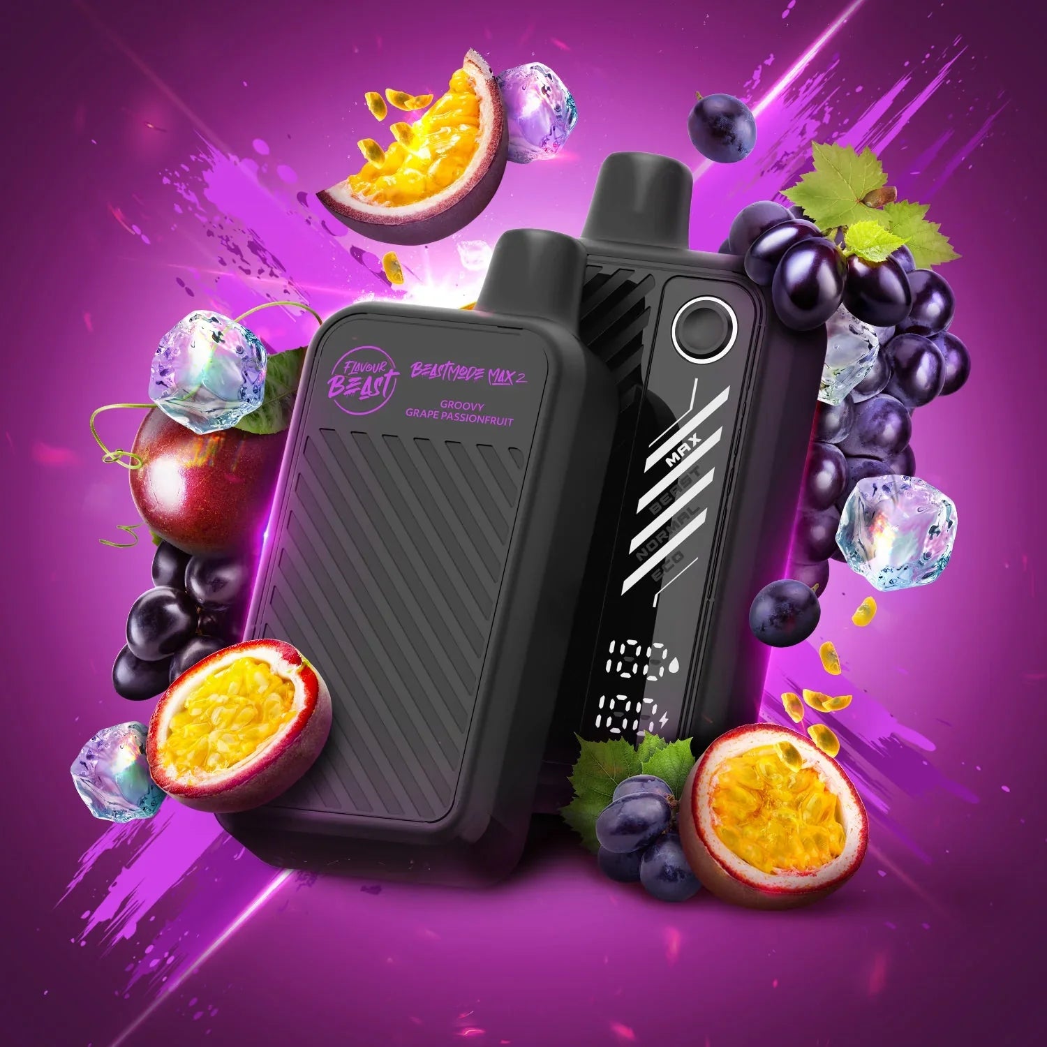  Flavour Beast Beast Mode Max 2 Groovy Grape Passionfruit 