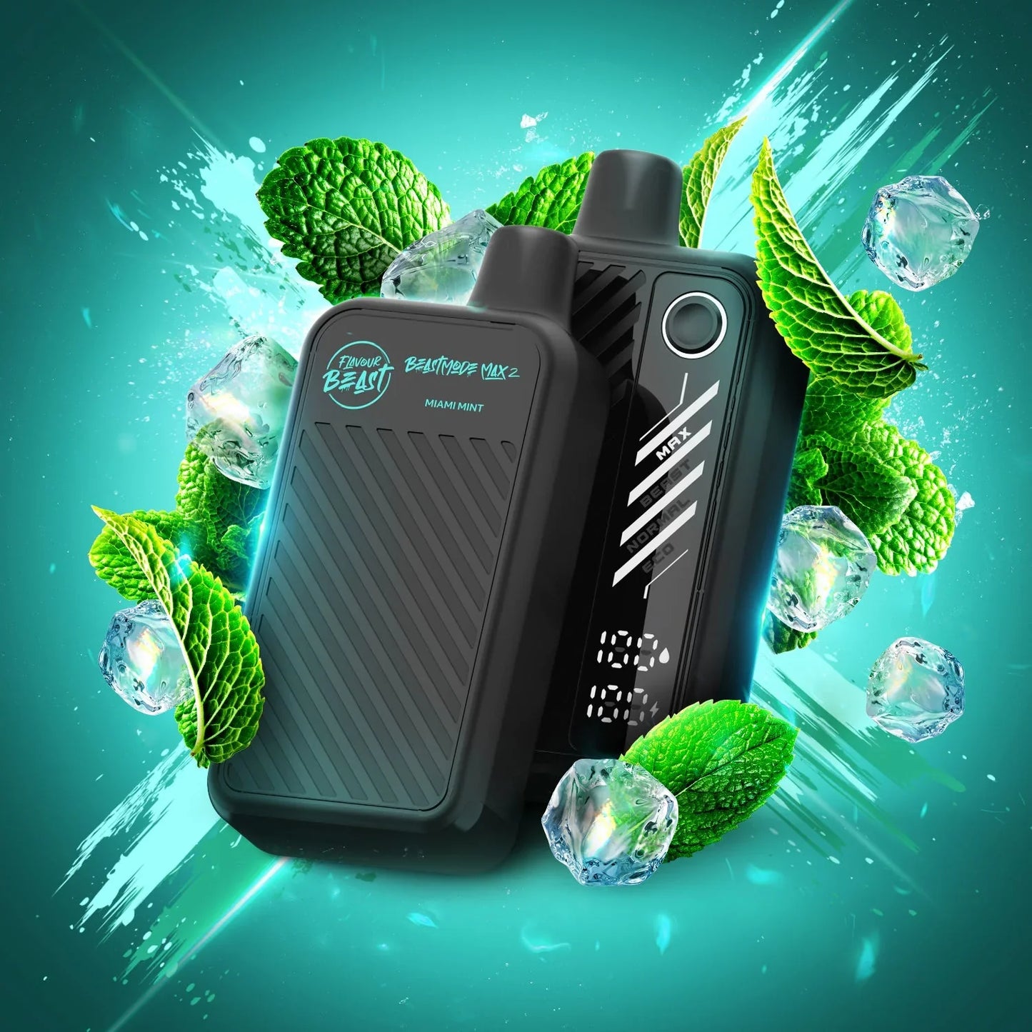 Miami Mint (Iced) - Flavour Beast Mode Max 2 50K Disposable Vape