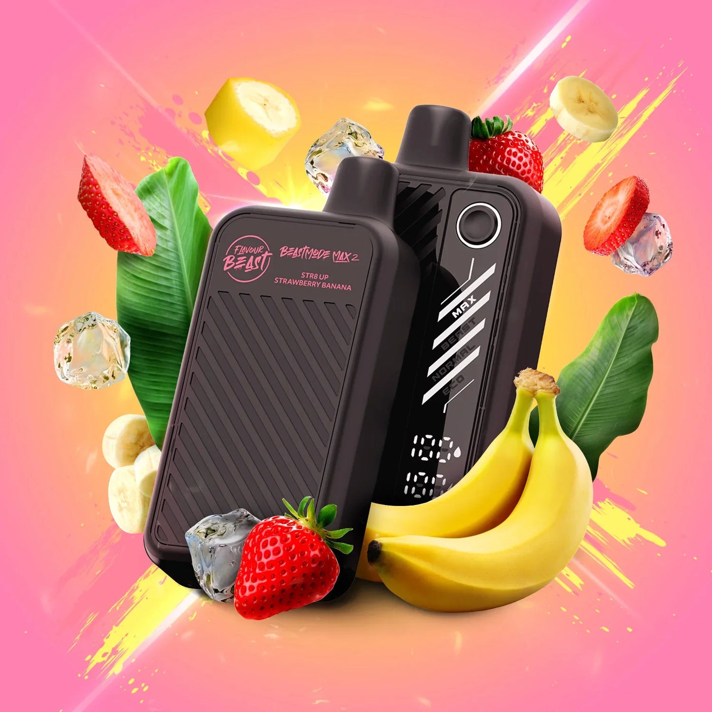 STR8 UP Strawberry Banana – Flavour Beast Mode Max 2 Disposable Vape