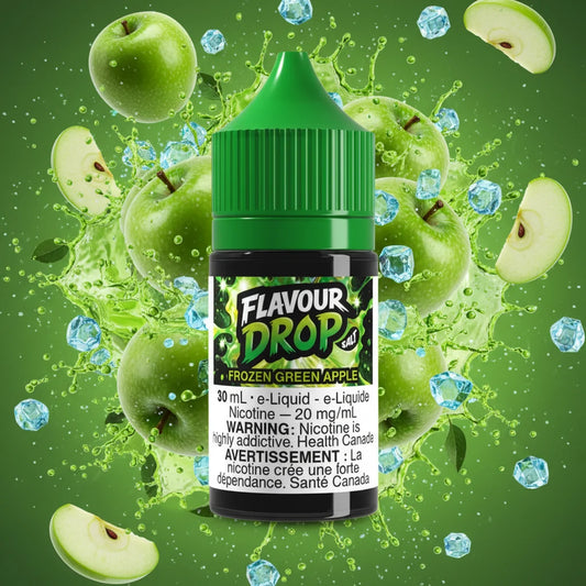 GREEN APPLE frozen By Flavour Drop E-Liquid (30ML SALT) 20 mg Nicotine