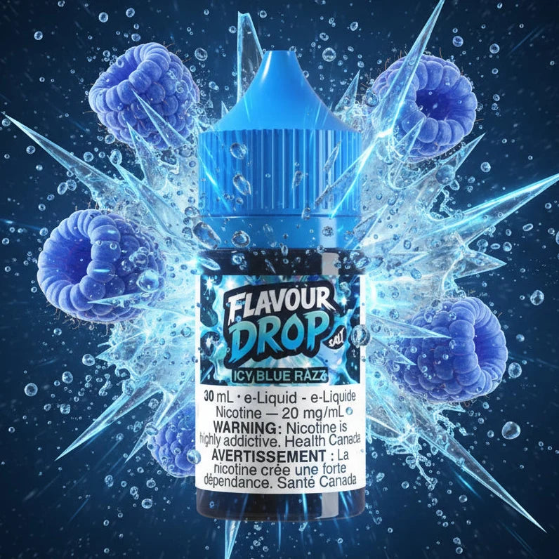ICY Blue Razz By Flavour Drop E-Liquid (30ML SALT) 20 mg Nicotine
