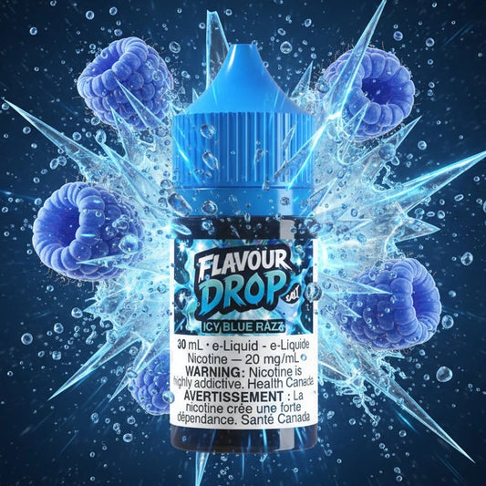 ICY Blue Razz By Flavour Drop E-Liquid (30ML SALT) 20 mg Nicotine