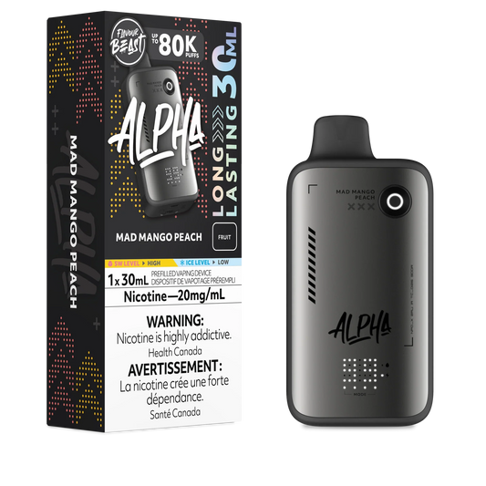 Mad Mango Peach - Flavour Beast Alpha 80K Disposable Vape ( 30 ML )