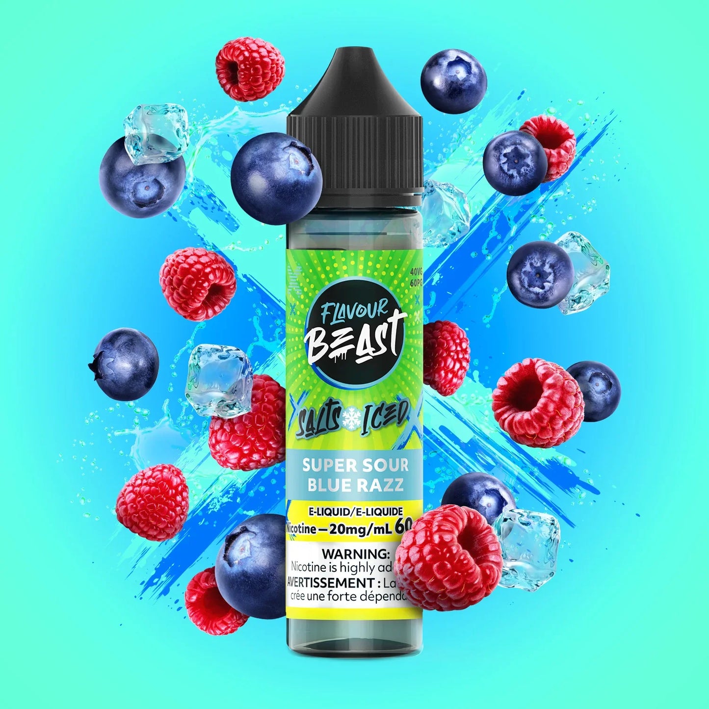 Super Sour Blue Razz - Flavour Beast E-Liquid