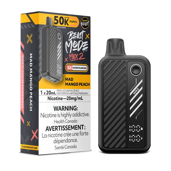 Cherry Blast Ice- Flavour Beast Mode Max 2 Disposable Vape | 50k Puffs | 20mG
