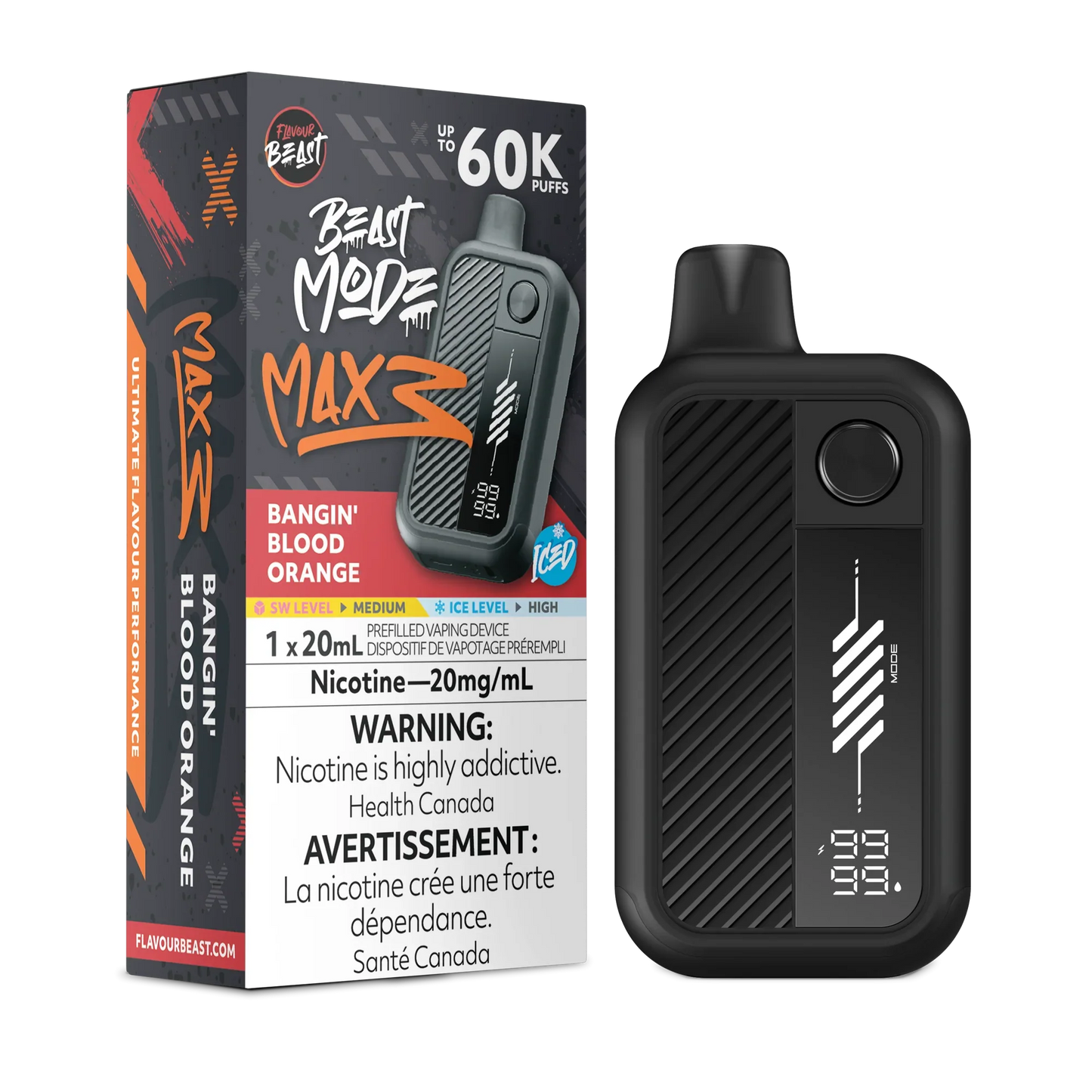 Flavour Beast Mode Max 3 | 60K Disposable Vape (All Flavours) | Calgary vape delivery