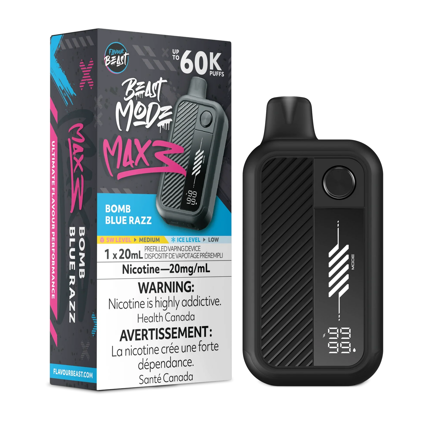 Flavour Beast Mode Max 3 | 60K Disposable Vape (All Flavours) | Calgary vape delivery