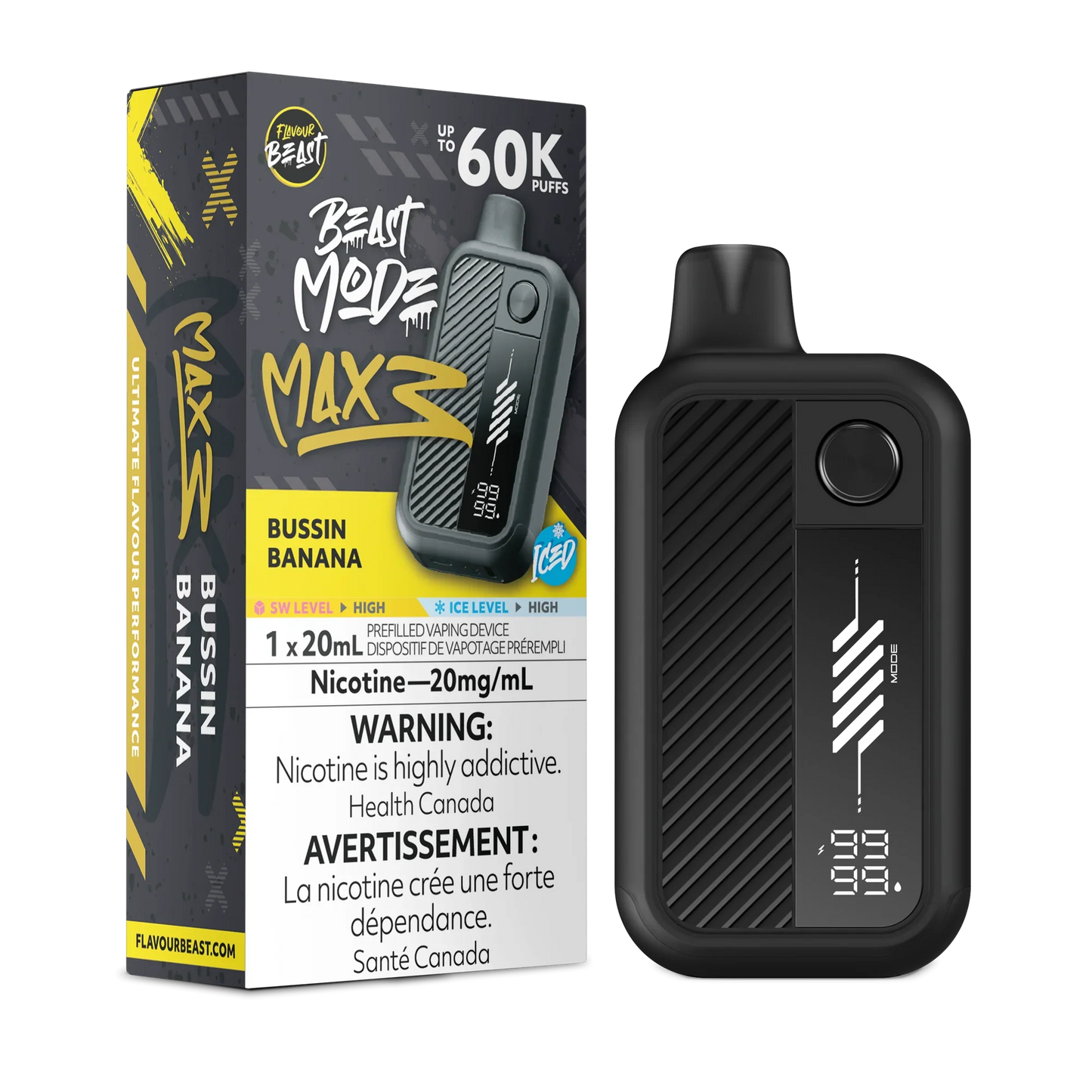 Flavour Beast Mode Max 3 | 60K Disposable Vape (All Flavours) | Calgary vape delivery