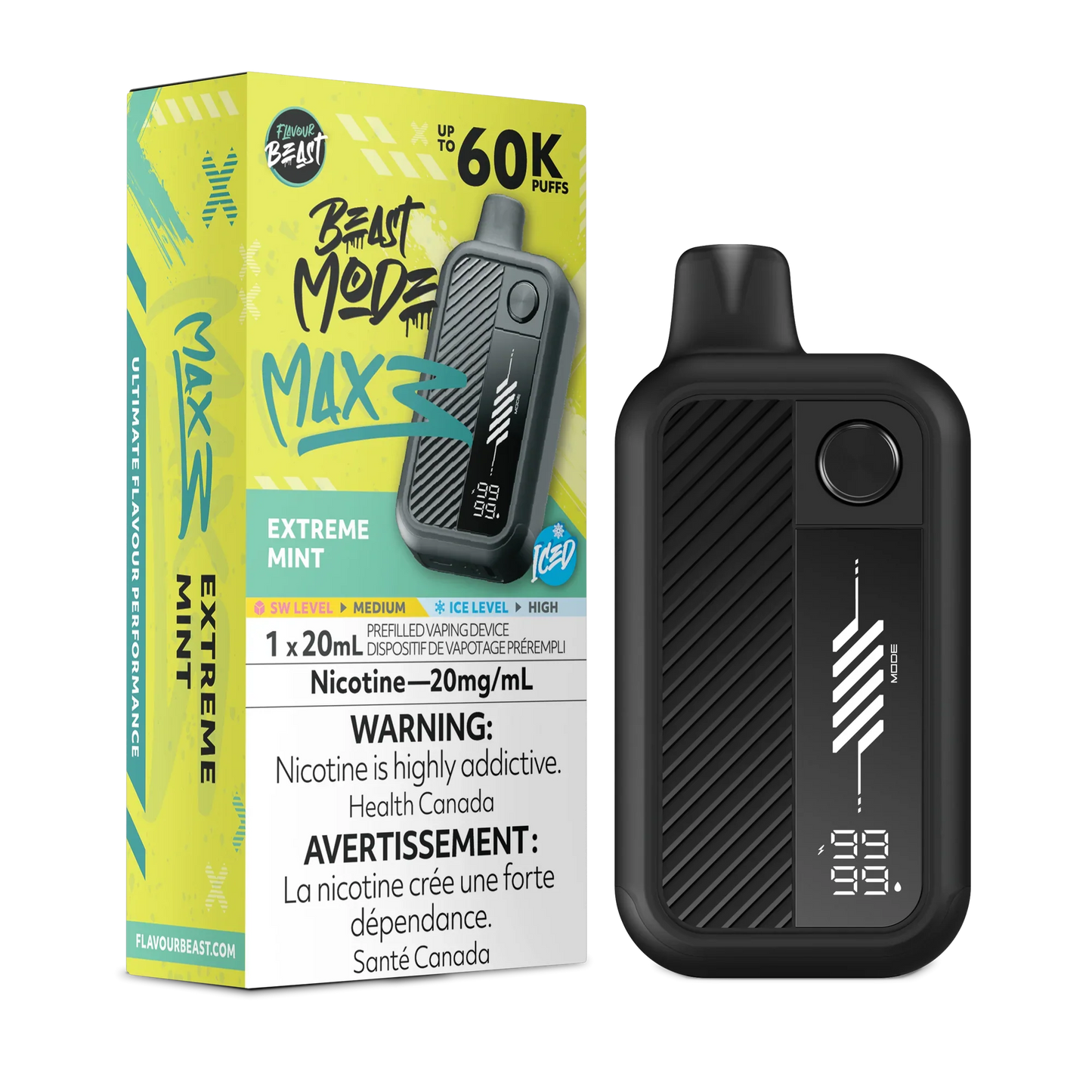 Flavour Beast Mode Max 3 | 60K Disposable Vape (All Flavours) | Calgary vape delivery