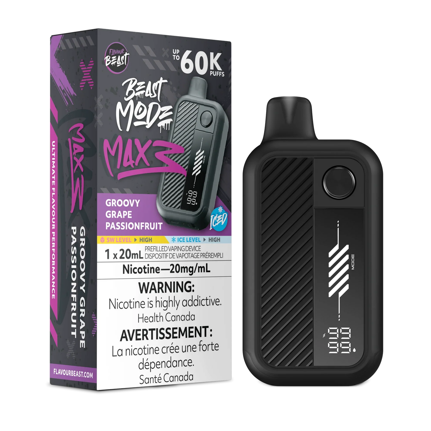Flavour Beast Mode Max 3 | 60K Disposable Vape (All Flavours) | Calgary vape delivery