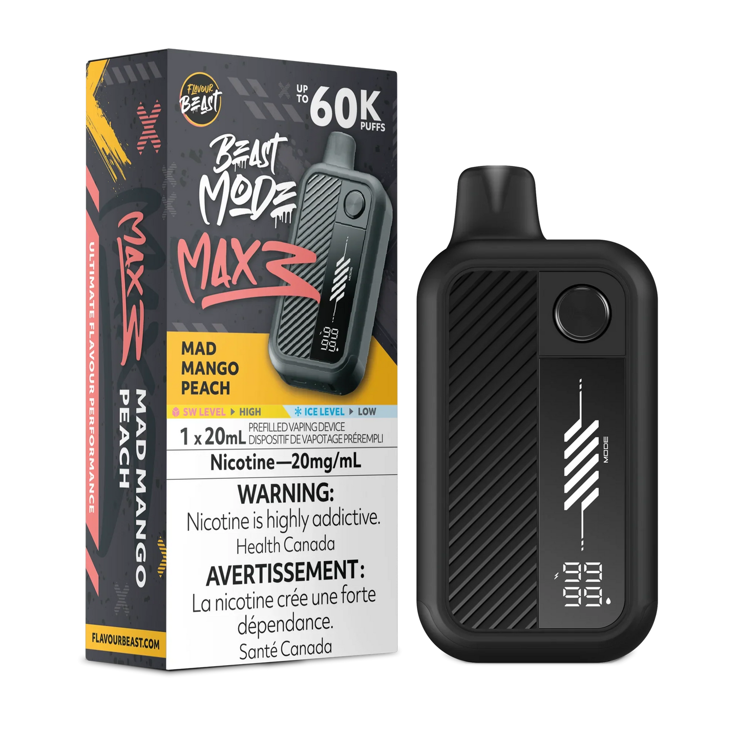 Flavour Beast Mode Max 3 | 60K Disposable Vape (All Flavours) | Calgary vape delivery