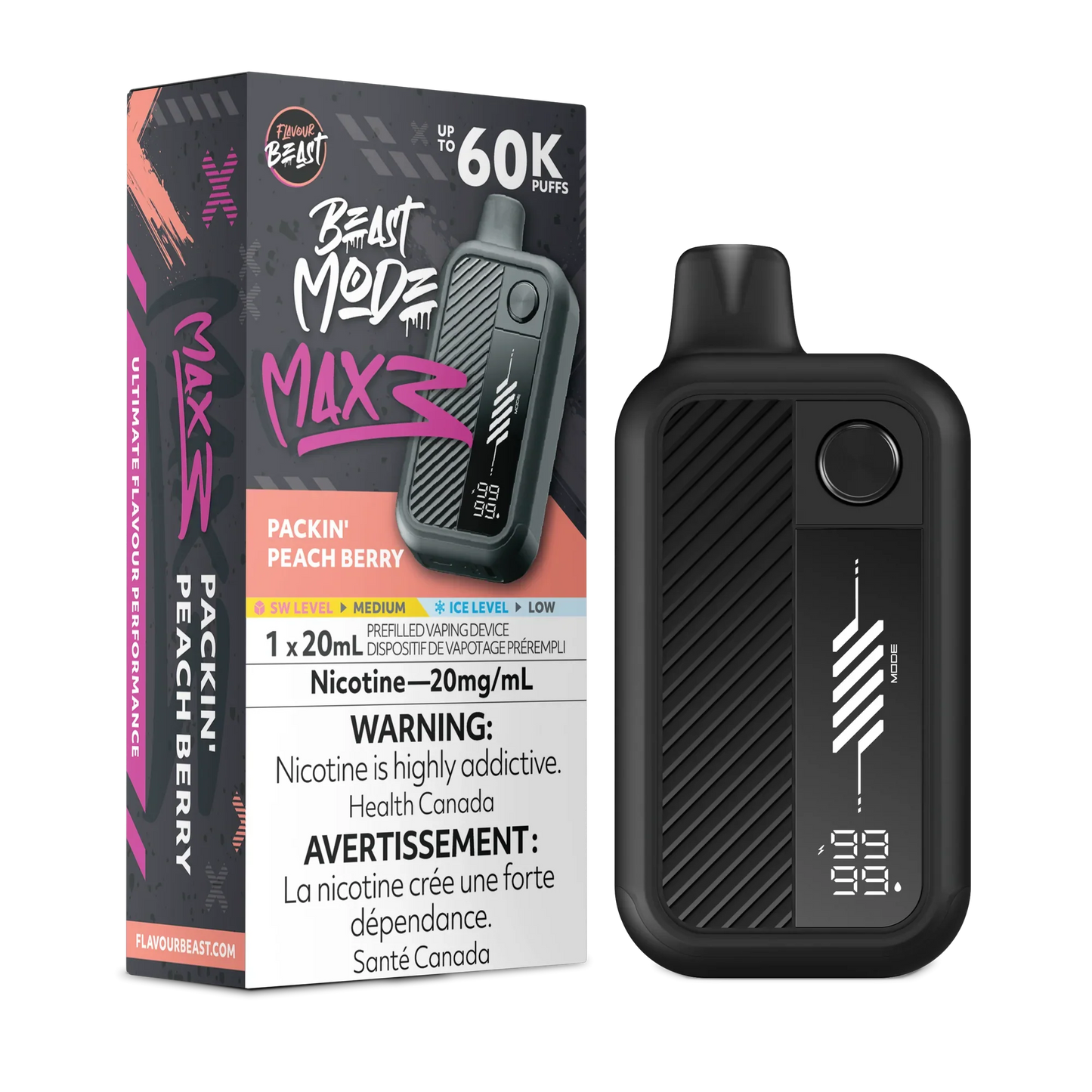 Flavour Beast Mode Max 3 | 60K Disposable Vape (All Flavours) | Calgary vape delivery