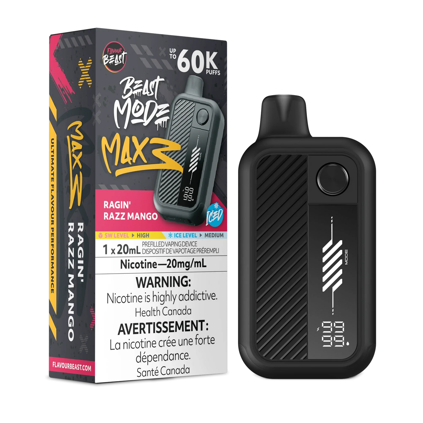 Flavour Beast Mode Max 3 | 60K Disposable Vape (All Flavours) | Calgary vape delivery
