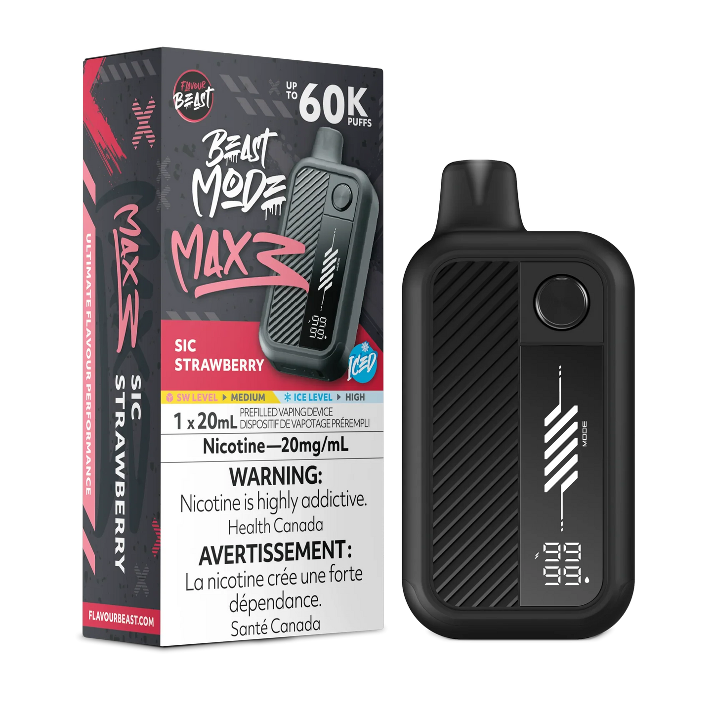 Flavour Beast Mode Max 3 | 60K Disposable Vape (All Flavours) | Calgary vape delivery