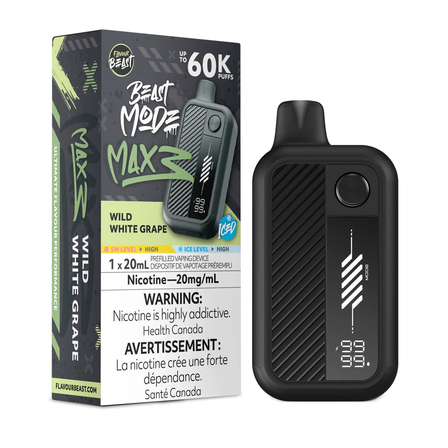 Flavour Beast Mode Max 3 | 60K Disposable Vape (All Flavours) | Calgary vape delivery