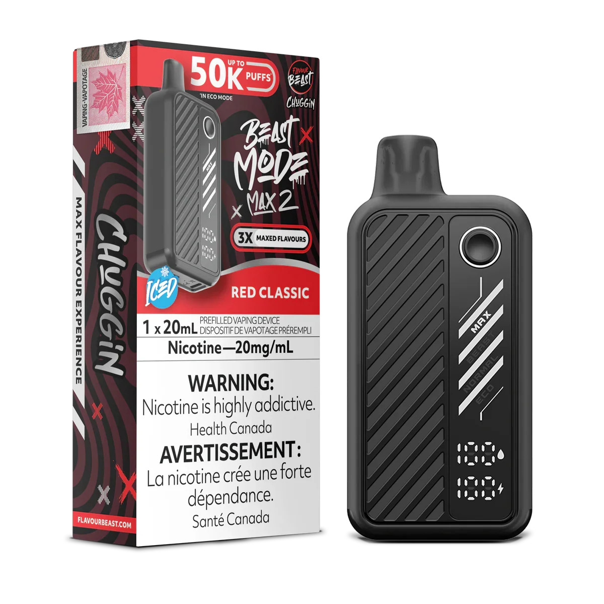 Flavour Beast Mode Max 2 50K Disposable Vape (All Flavours) ( 20 mg )