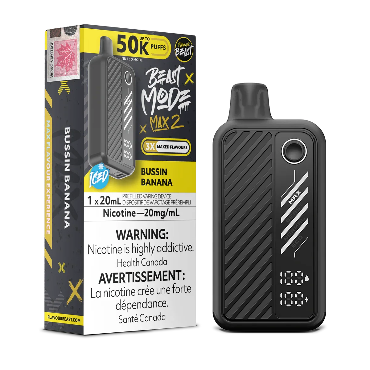 Flavour Beast Mode Max 2 50K Disposable Vape (All Flavours) ( 20 mg )