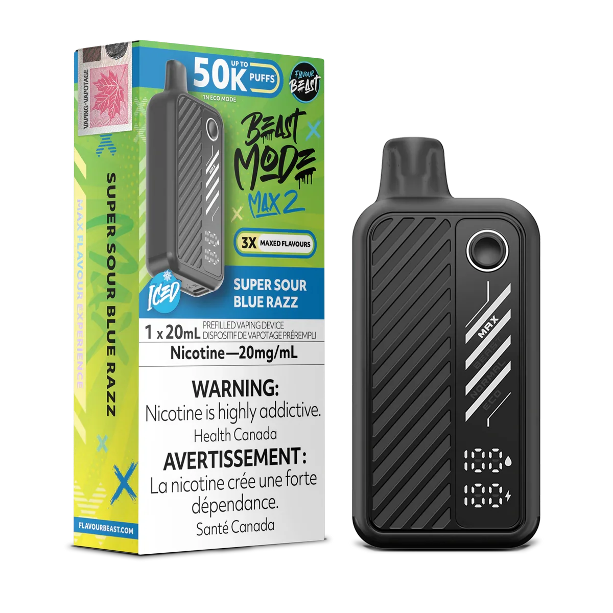 Flavour Beast Mode Max 2 50K Disposable Vape (All Flavours) ( 20 mg )