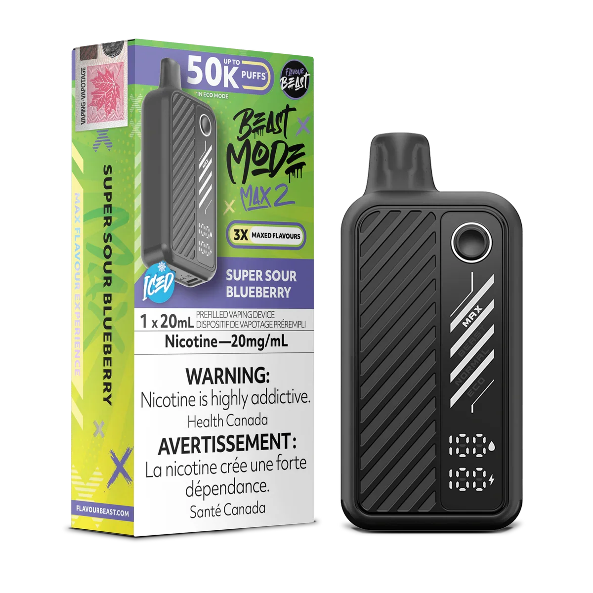 Flavour Beast Mode Max 2 50K Disposable Vape (All Flavours) ( 20 mg )