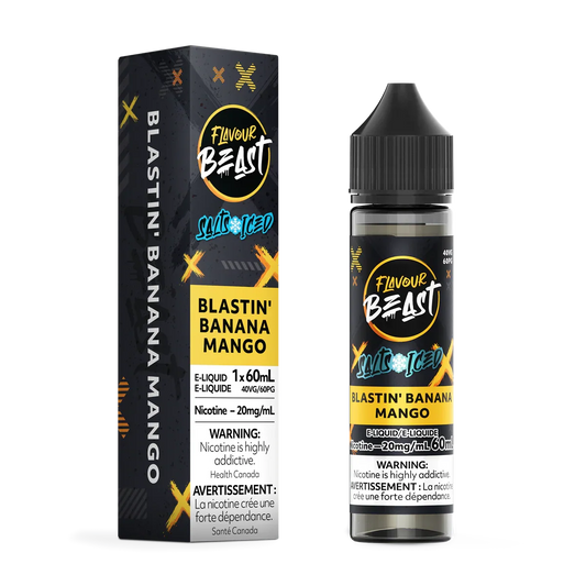 BLASTIN' BANANA MANGO (ICED) - FLAVOUR BEAST E LIQUID (60mL/20mg)