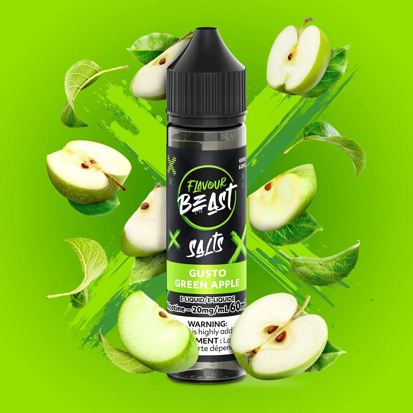 Gusto Green Apple - Flavour Beast E-Liquid ( 20mg/60mL )