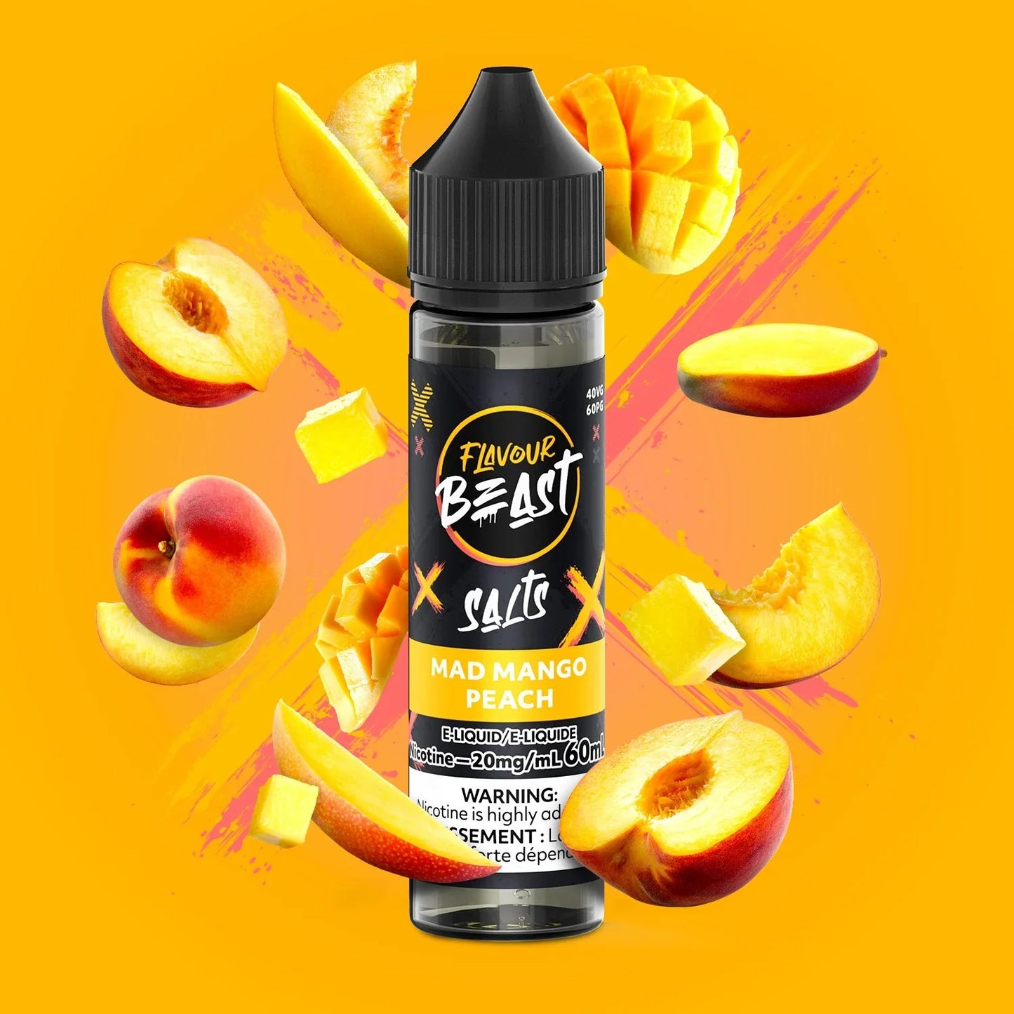 Flavour Beast E-Liquid - Mad Mango Peach.