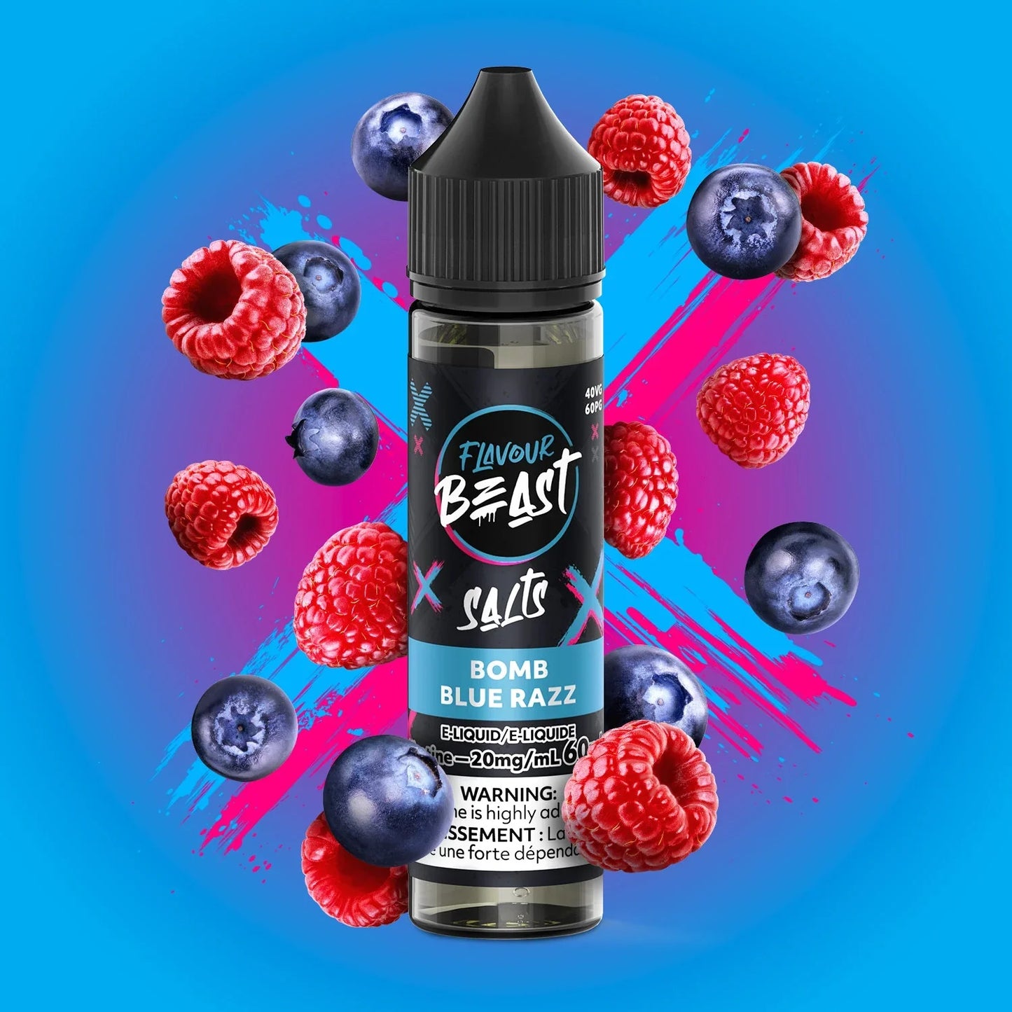 Flavour Beast E-Liquid - Bomb Blue Razz Salt