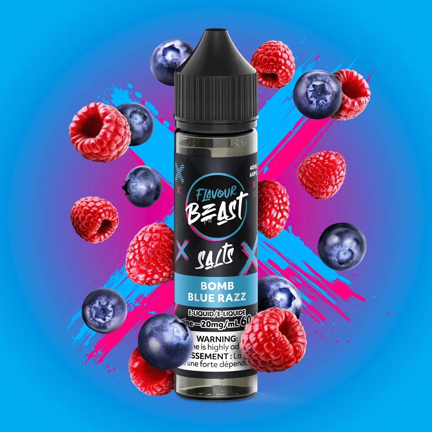 Flavour Beast E-Liquid - Bomb Blue Razz Salt