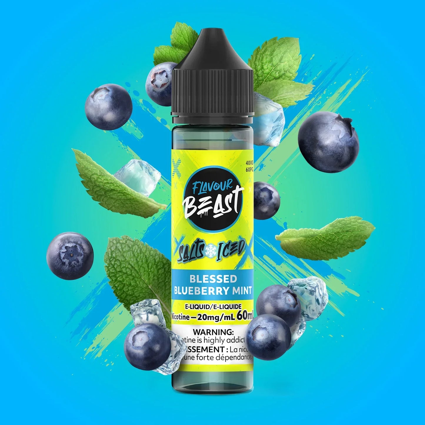  Flavour Beast E-Liquid's Blessed Blueberry Mint. 