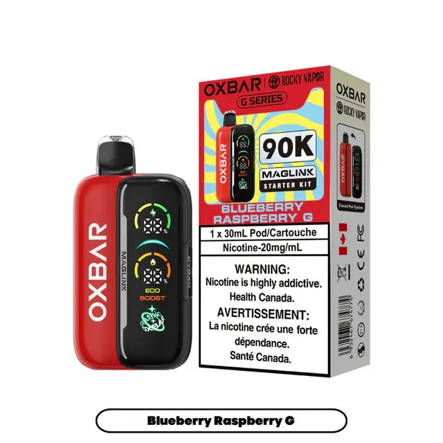 Blueberry Raspberry - Rocky Vapor Oxbar Maglink-G Series  90k {Starter Kit}