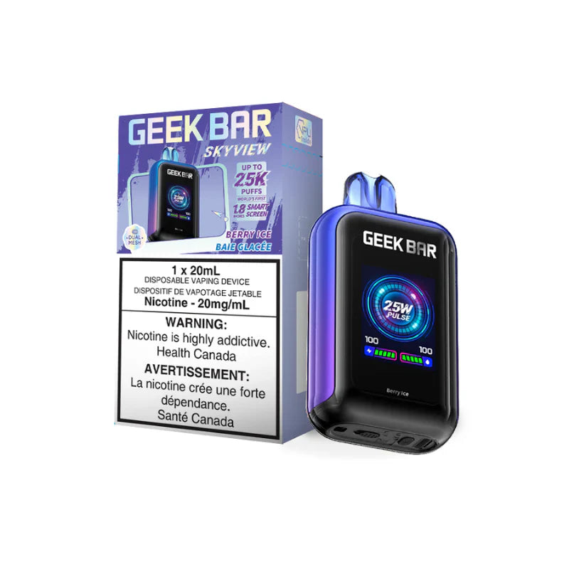 Geek bar skyview 25k Disposable Vape -Berry Ice