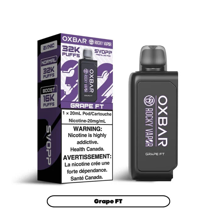 Svopp Rocky Vapor Oxbar [Dosettes préremplies] 32K - Raisin FT