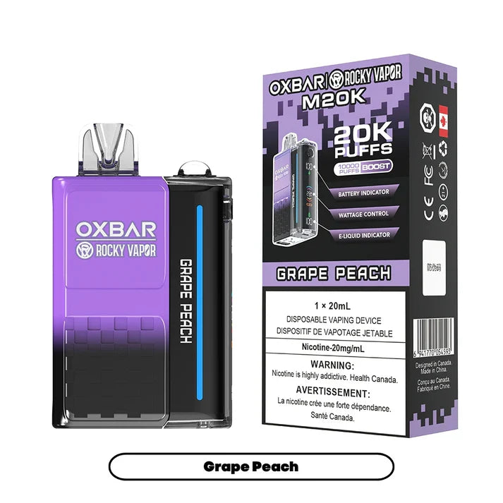 Rocky Vapor Oxbar M20K - Raisin Pêche