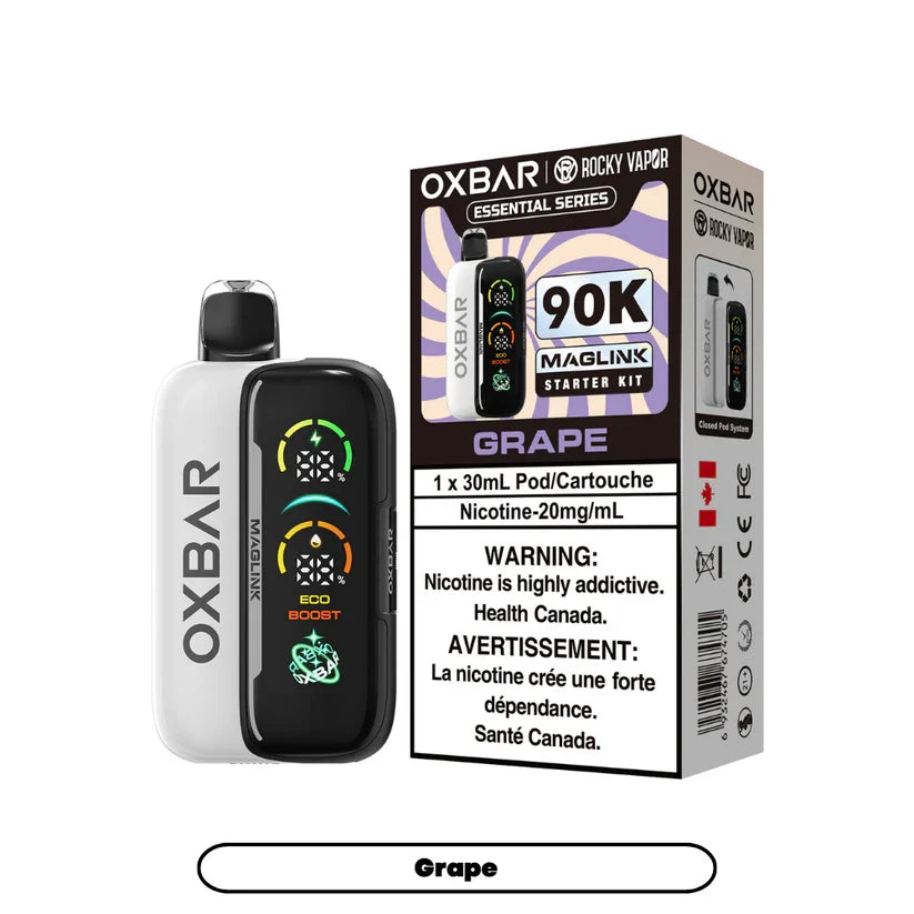 Grape  - Rocky Vapor Oxbar Maglink- 90k {Starter Kit}