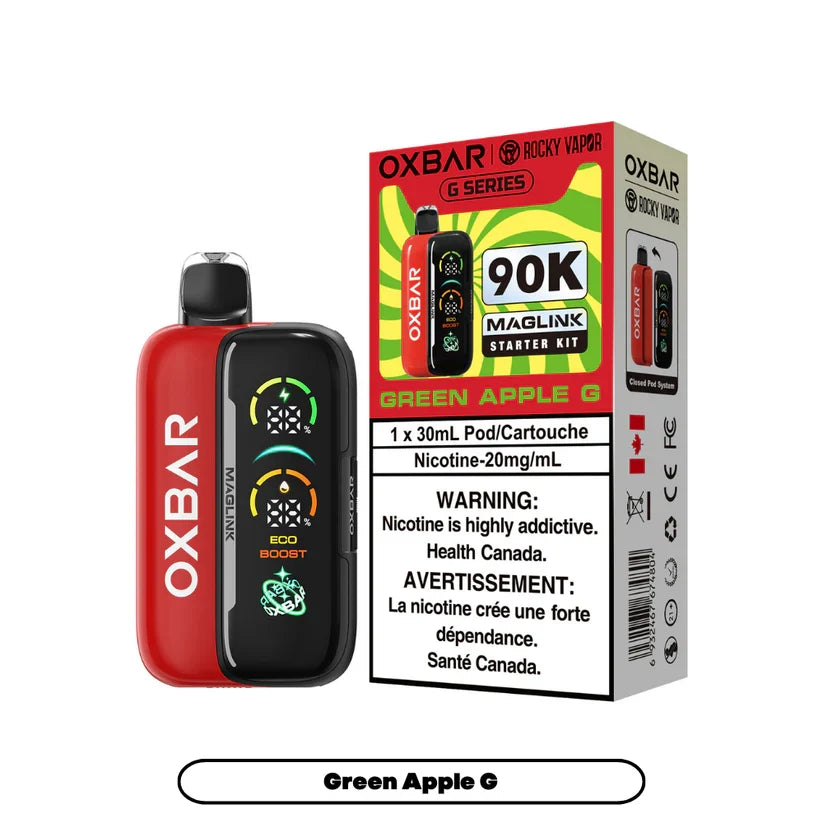 Green Apple G - Rocky Vapor Oxbar Maglink - 90k {Starter Kit}