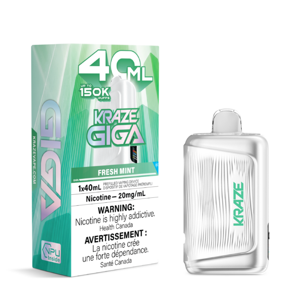 KRAZE GIGA 150K Puffs Disposable Vape - Fresh Mint
