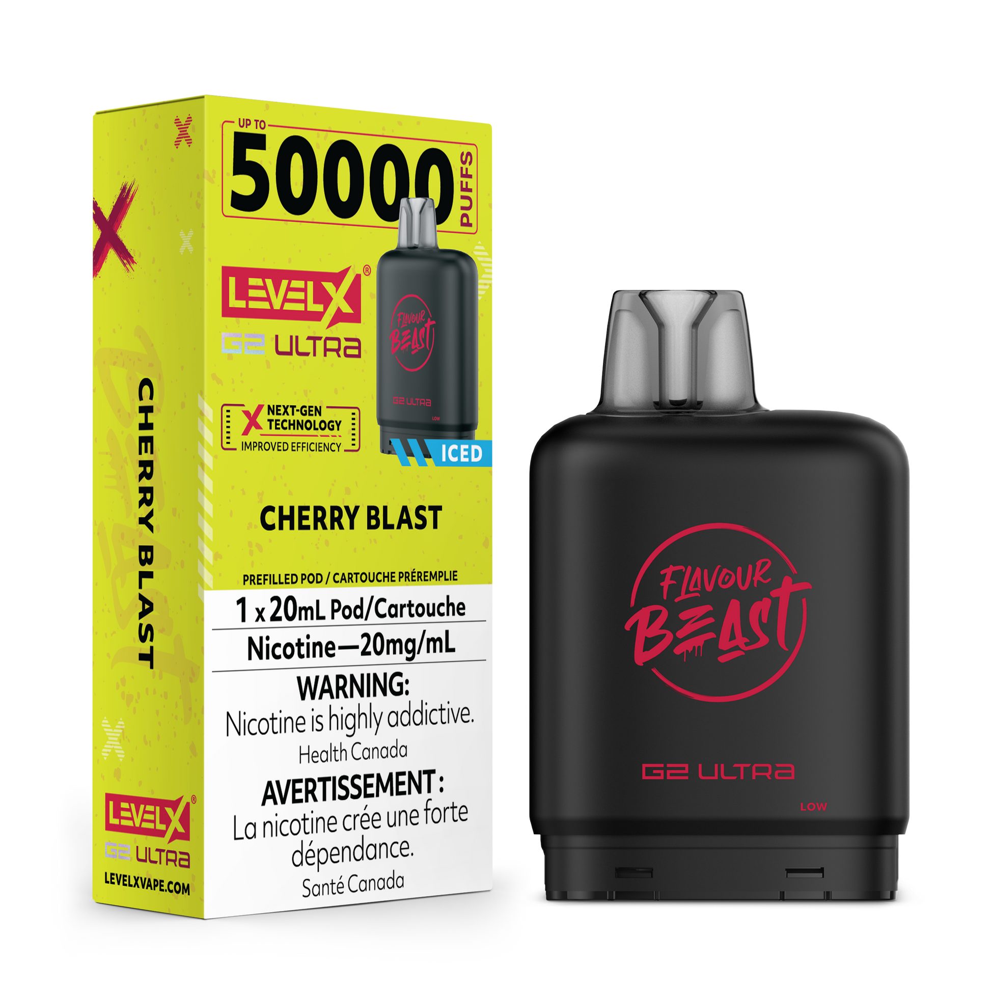 Cherry Blast Iced - Level X Flavour Beast G2 Ultra POD 50k
