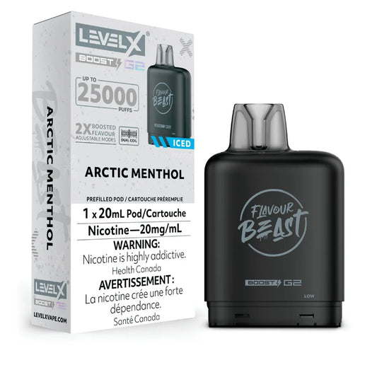 Level X Boost G2 25000 Puffs Pod-Arctic Menthol 20MG