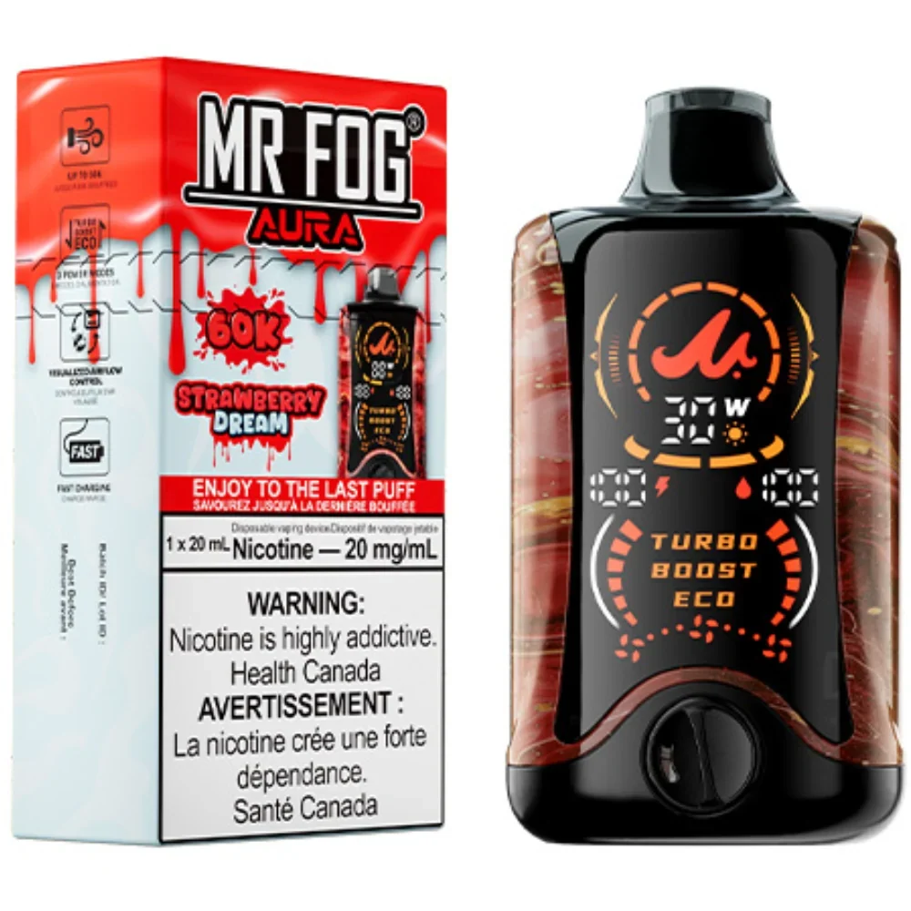 Strawberry Dream - Mr Fog Aura 60k Disposable- 20 mg nic