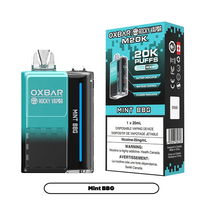 Rocky Vapor Oxbar M20K - BBG à la menthe (5 pièces/carton)