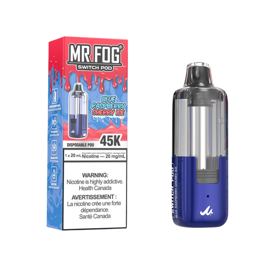 Mr Fog Switch Pod – 45K Puffs – Blue Raspberry Cherry Ice