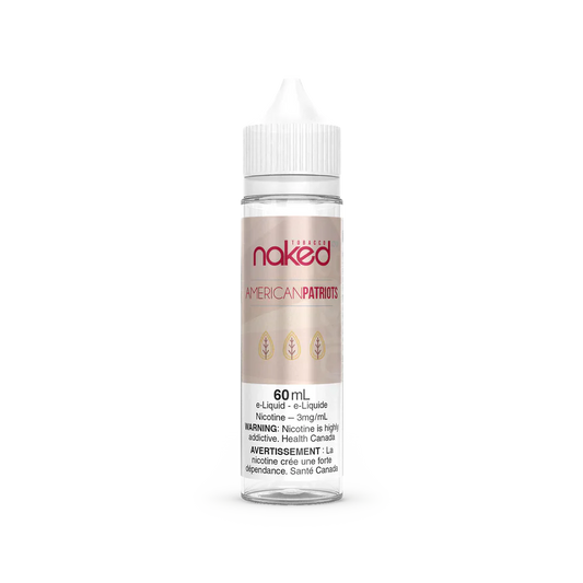 PATRIOTS AMÉRICAINS PAR NAKED100 - NAKED100 60ML FREEBASE