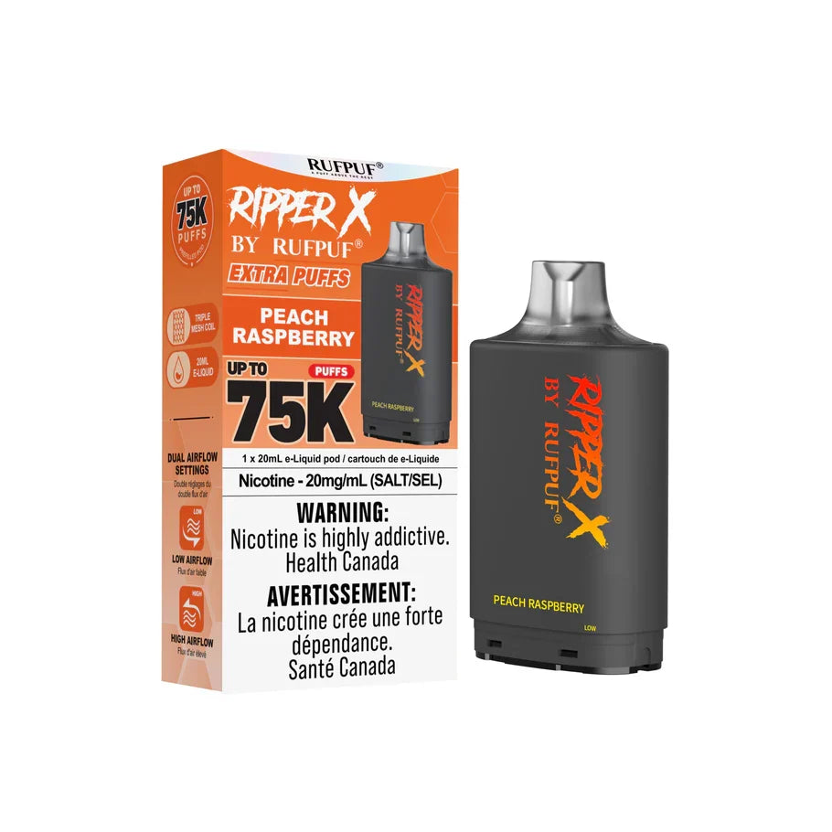 Peach Raspberry - Ripper X 75K Disposable Pod – (20mg)