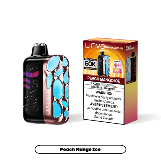 Linvo Rave 60000 Pro disposable - Peach Mango Ice