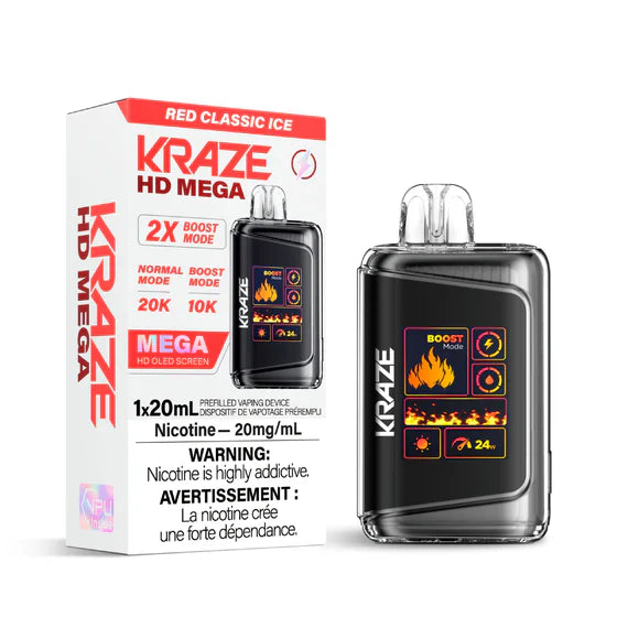 KRAZE HD MEGA 20K DISPOSABLE VAPE