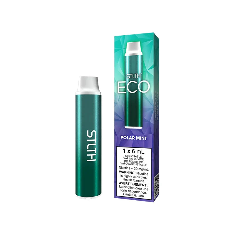 STLTH ECO Disposable Polar Mint Zero Nicotine Vape