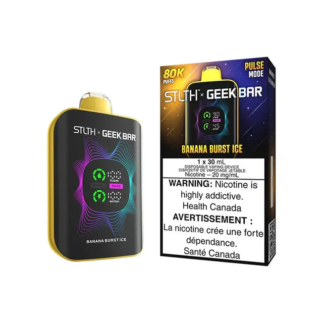 STLTH X GEEK BAR 80k DISPOSABLE VAPE - BANANA BURST ICE 